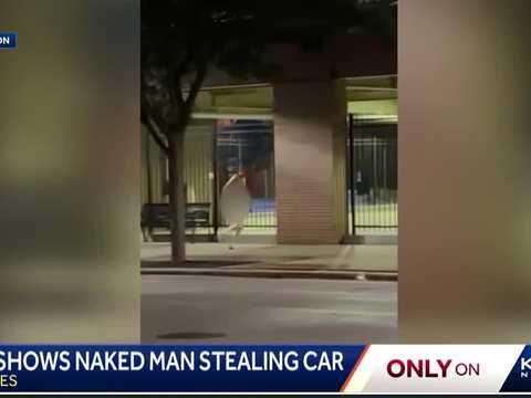 Video shows naked Des Moines man running down Court Avenue, stealing car
