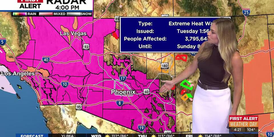After a few morning storms, dangerous heat returns to Phoenix