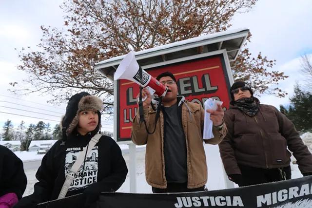 Fired Migrant Workers Protest at Lumber Yard - NewsBreak