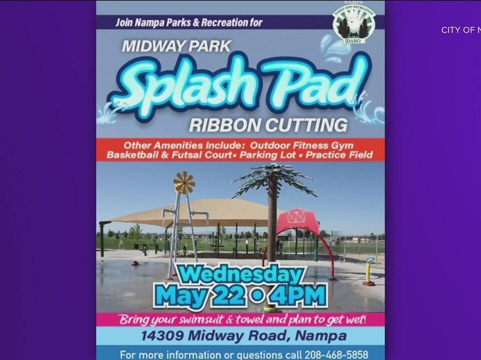 Nampa to open new splash pad, outdoor gym at Midway Park