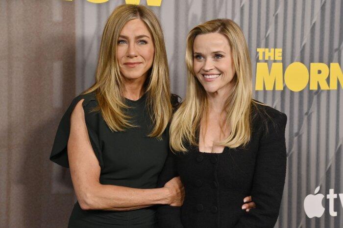 Jennifer Aniston, Reese Witherspoon attend 'Morning Show' screening ...