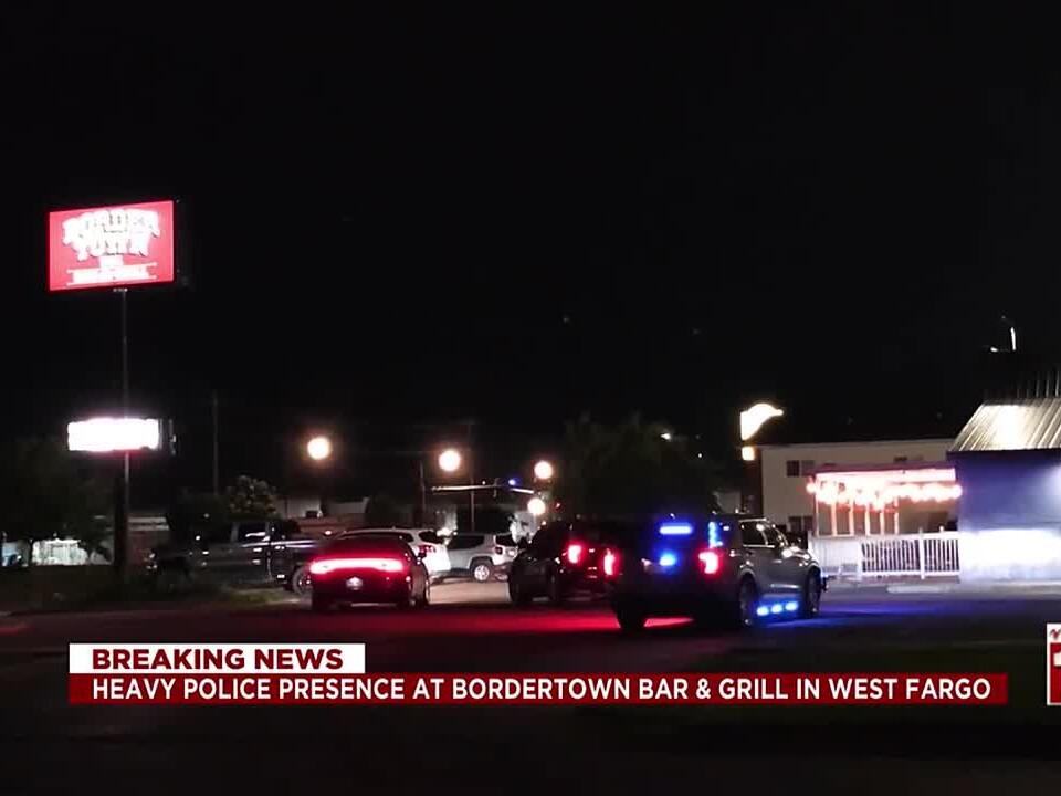 Heavy Police Presence at Bordertown Bar & Grill in West Fargo