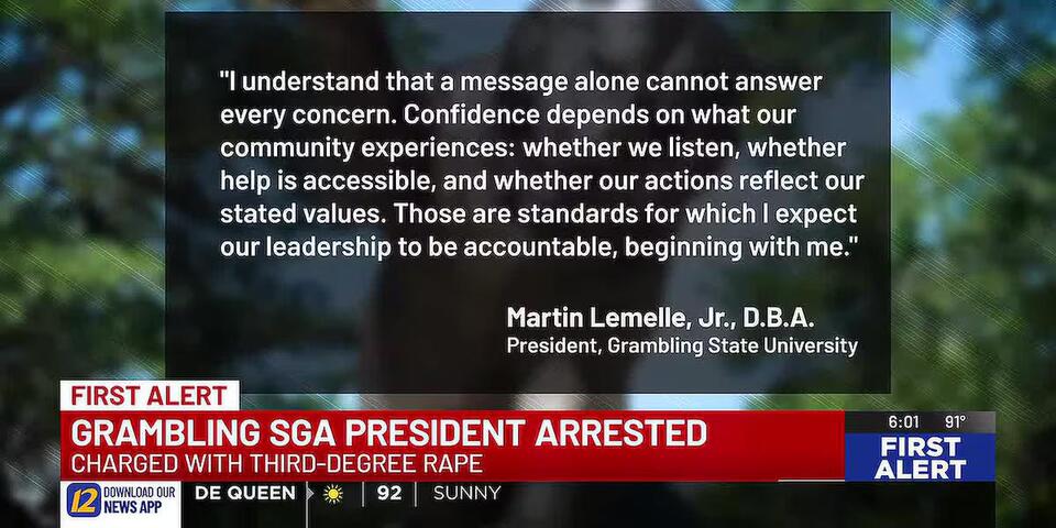 Grambling State president addresses SGA president’s arrest, police ...