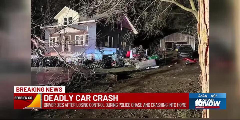 Driver dies after crashing into tree, house during police chase in ...
