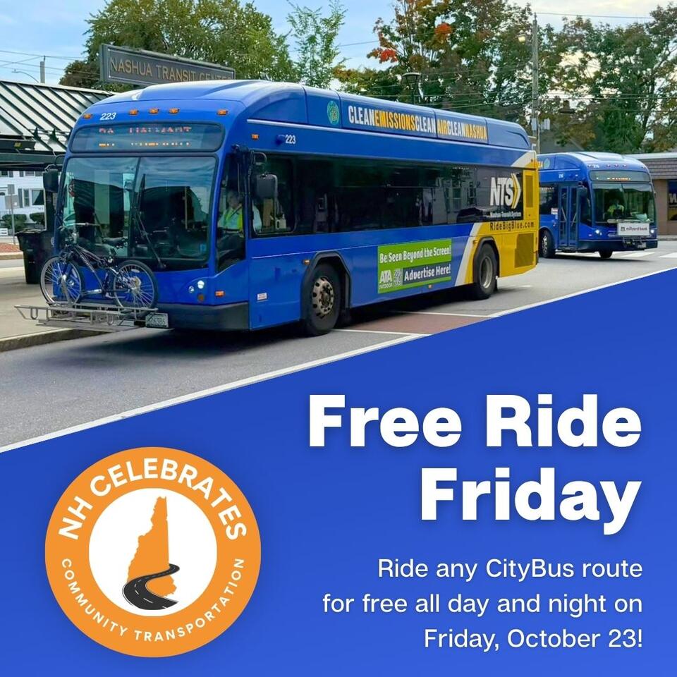 💰 Free NTS bus & ADA rides all day Friday, Oct. 23 - NewsBreak