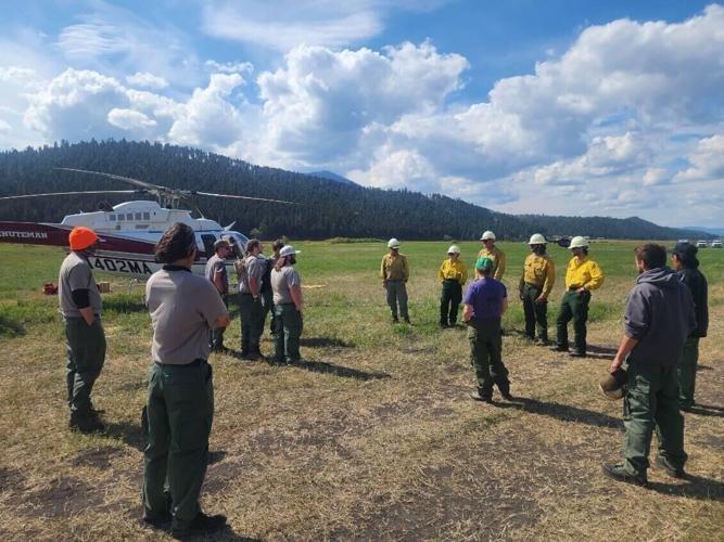 Students gain firefighting experience at Windy Rock Fire near Drummond ...