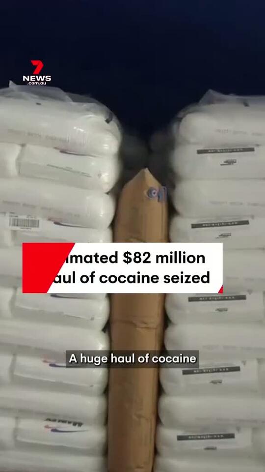A huge haul of cocaine estimated to be worth around $82 million has ...