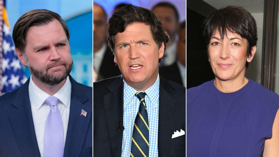 Vance suggested Tucker Carlson interview Ghislaine Maxwell amid Epstein fallout, new book reveals