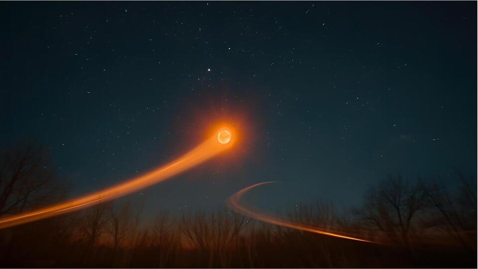 Missouri Man Spots Mysterious Orange Orbs Racing Across Sky - NewsBreak