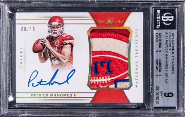 Patrick Mahomes rookie card sells at auction for $173K three years ...
