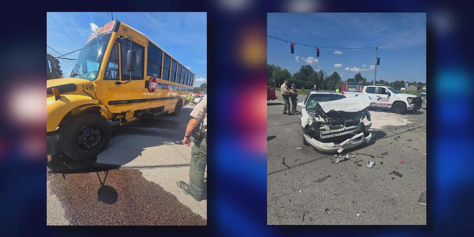 2 people hospitalized in Hardin County school bus crash - NewsBreak