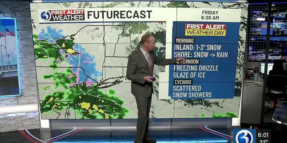 Tomorrow is a First Alert Weather Day for snow, rain, then back to snow ...