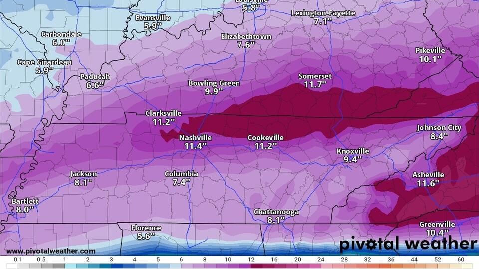 Major snow & ice storm is growing more likely for all of Tennessee ...