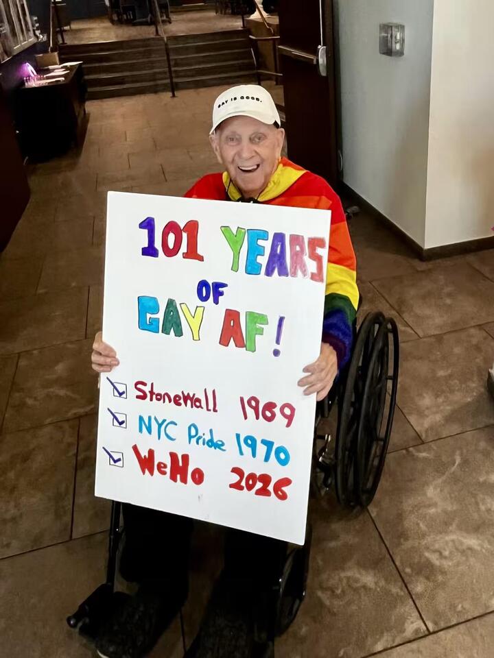 101-Year-Old Goes Viral at Pride, Shares Simple Tips for a Long Life: ‘Be Yourself’