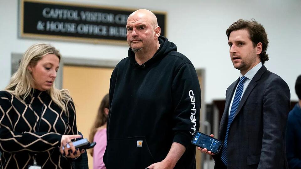 Image for Fetterman laughs when asked about relationship with Democrats: ‘Well, I mean, cordial’