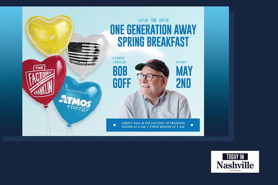 One Generation Away to Hold a Spring Breakfast Fundraiser with ...