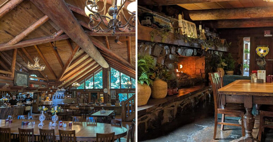 This Oregon Log Cabin Restaurant Is a Historic Feast You Can Walk Into ...