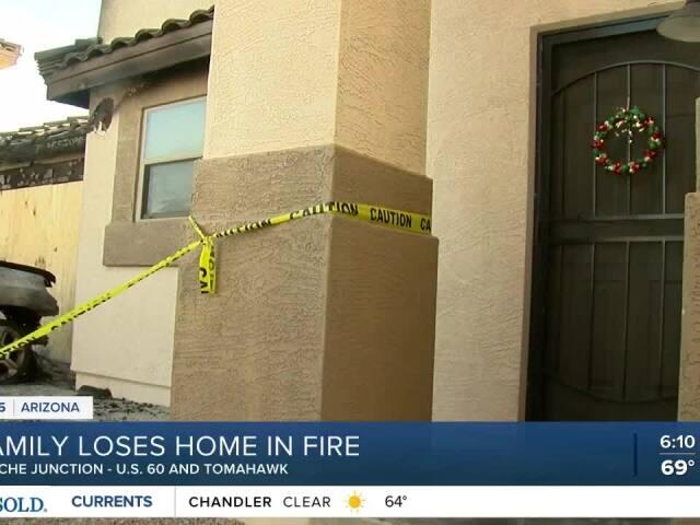 Apache Junction family home destroyed by fire days before Christmas ...