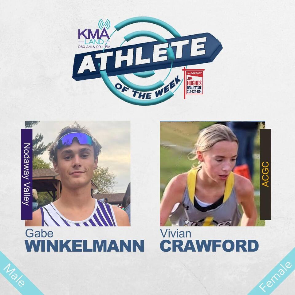 2026-27 JHRE KMAland Athlete of the Week (Week 9): Vivian Crawford & Gabe Winkelmann