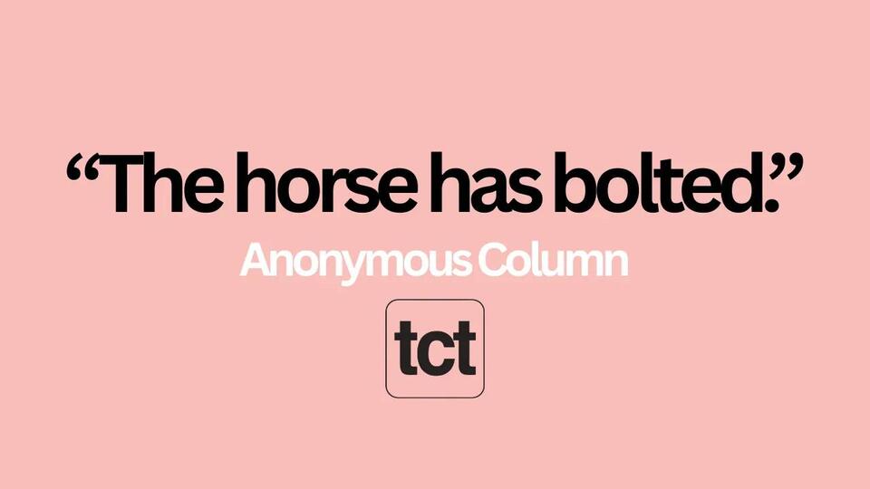The horse has bolted