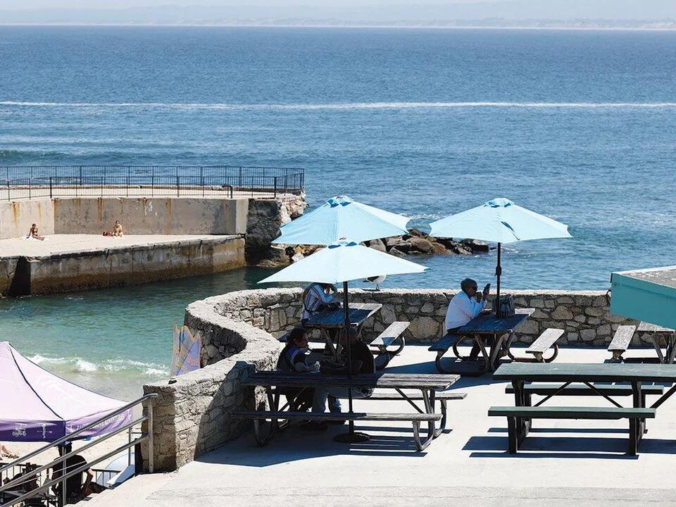 The picnic table reshaped outdoor dining. But why pack a meal when there are restaurants?