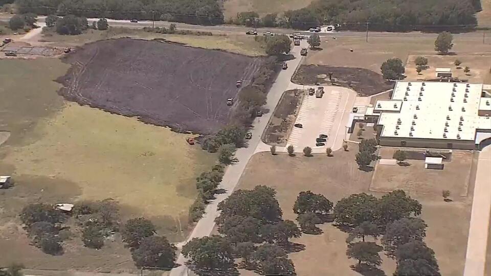Grassfire reigntes after causing evacuation at Wise County elementary school