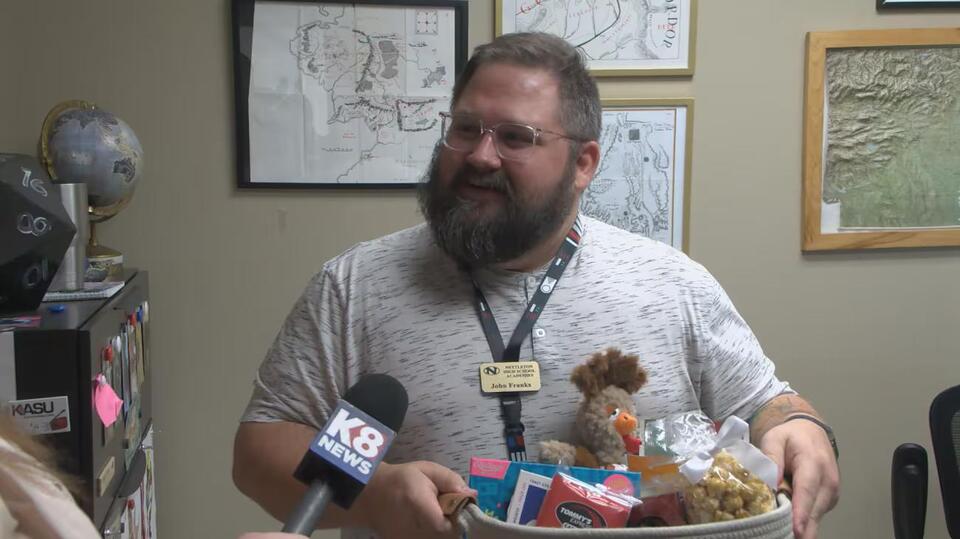 John Franks recognized as September's Teacher of the Month