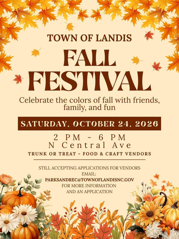 Landis sets Oct. 24 date for Annual Fall Festival - NewsBreak