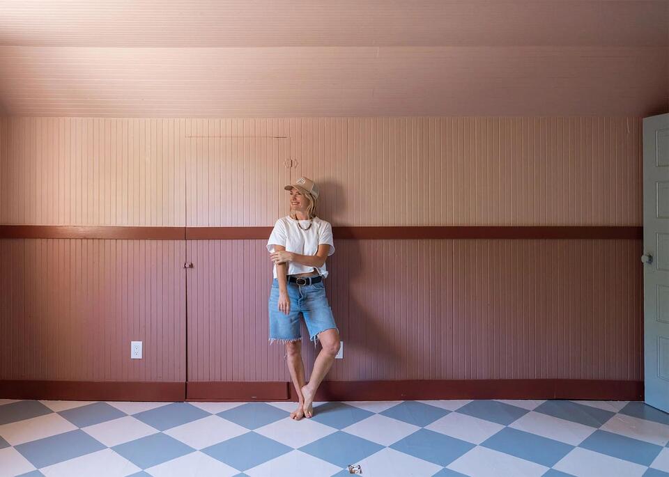 The Easiest Way To Paint A Pattern On Your Floor