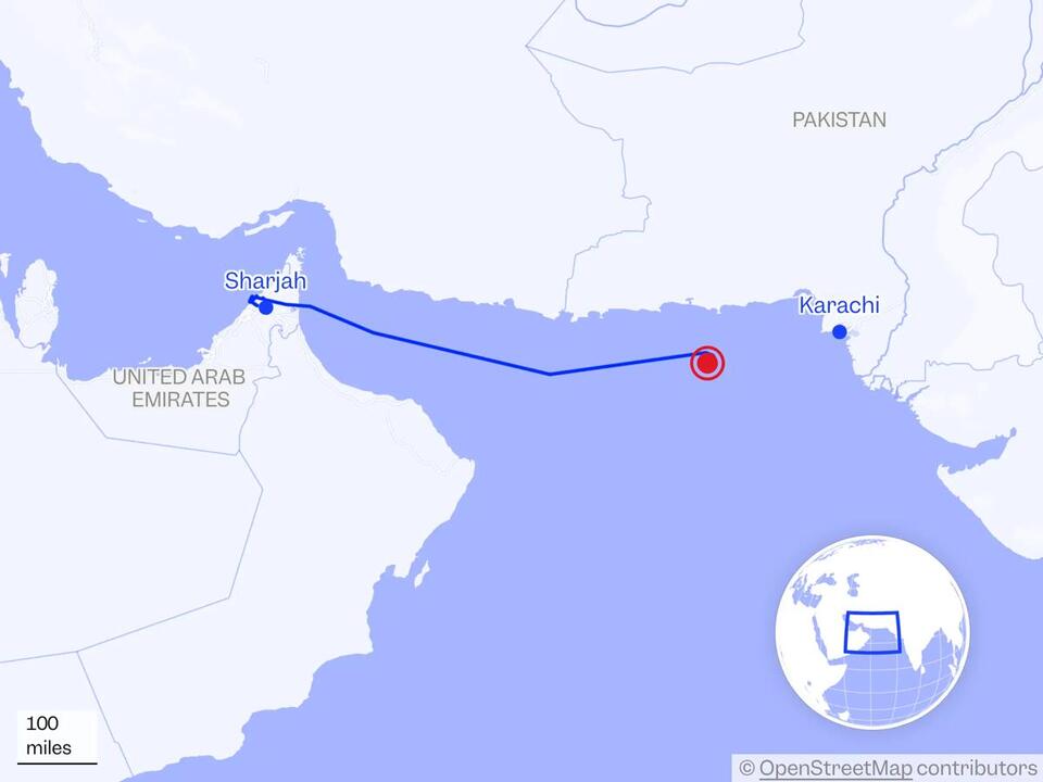 A Boeing 737 cargo plane has disappeared off the coast of Pakistan