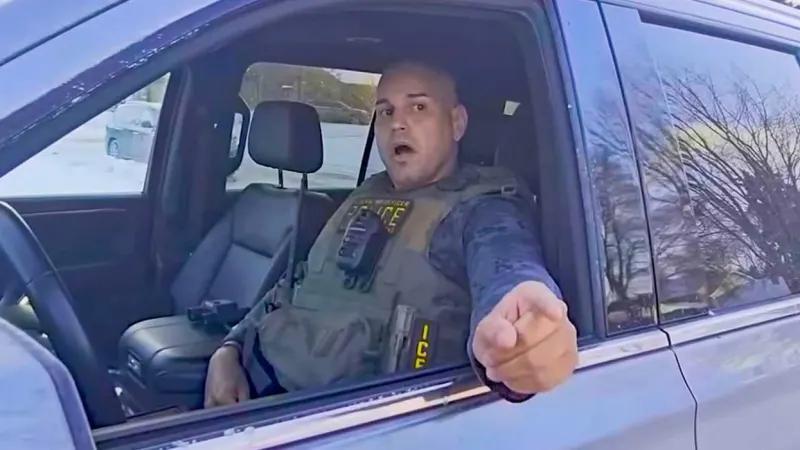 ICE agent's dark threat caught on video: 'I'll erase your voice ...