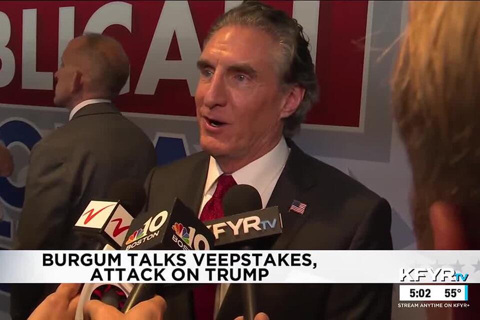 Gov. Doug Burgum talks VP pick, Trump assassination attempt - NewsBreak