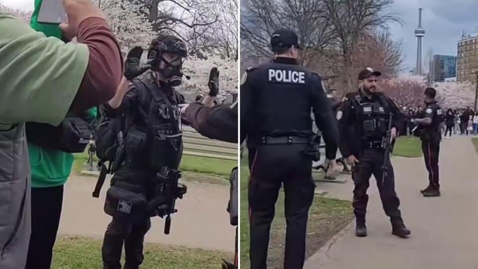 Police rush S.T.A.L.K.E.R cosplayer walking to Toronto anime event with ...
