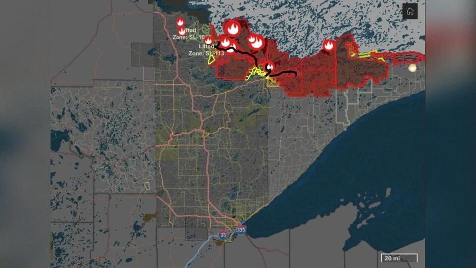 Wildfire zones in St. Louis County improve, according to Sheriff Ramsay