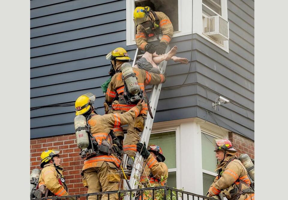 Portland firefighters rescue person from window during Sunday apartment ...