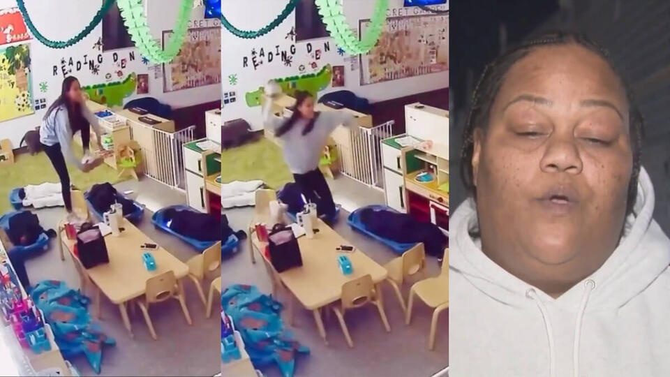 Los Angeles Daycare Worker Caught on Camera Throwing Shoe at 5-Year-Old ...