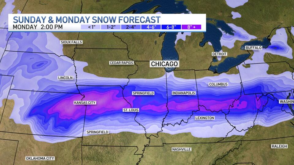 Illinois snowstorm could bring up to a foot of snow to parts of state ...