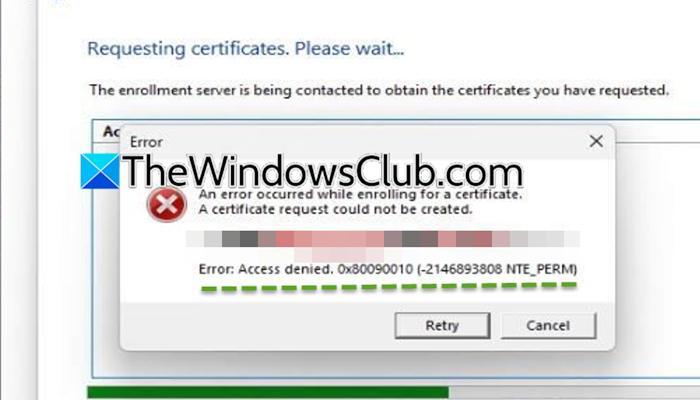 Fix Access denied, 0x80090010, NTE_PERM Windows Hello error - NewsBreak
