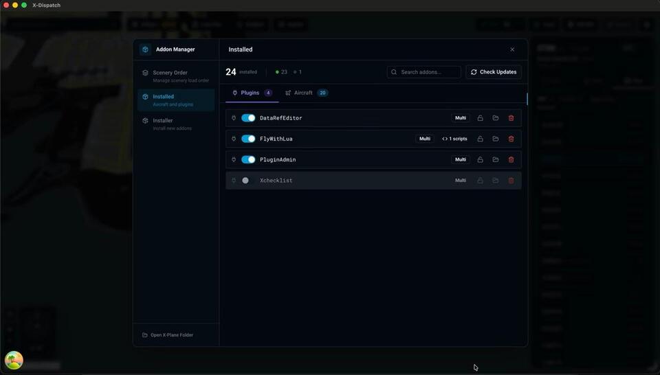 X-Dispatch Adds World Map Flight Launcher and Add-On Manager to X-Plane ...