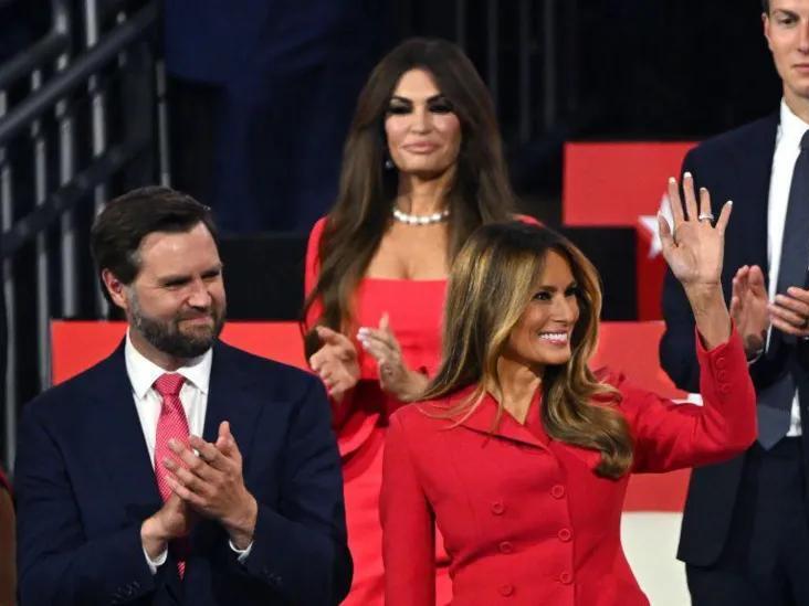 Melania Trump watches husband's convention speech in rare appearance