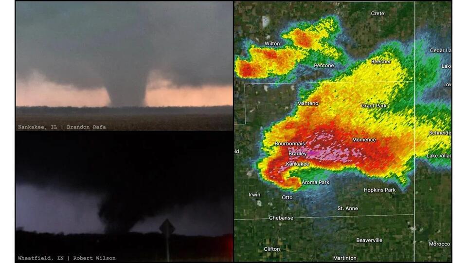 Kankakee Illinois Tornadic Supercell Unleashed Violent Tornadoes and ...