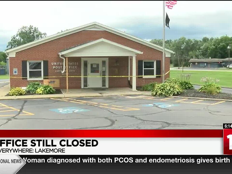 Lakemore Post Office remains closed following crash