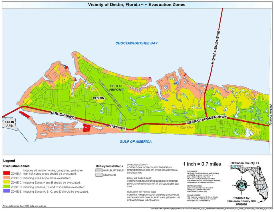Mandatory evacuation for Okaloosa Zones A and B - NewsBreak