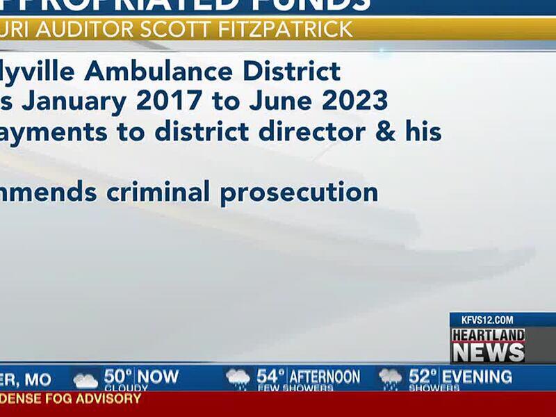 State audit shows NaylorNeelyville Ambulance District misappropriated