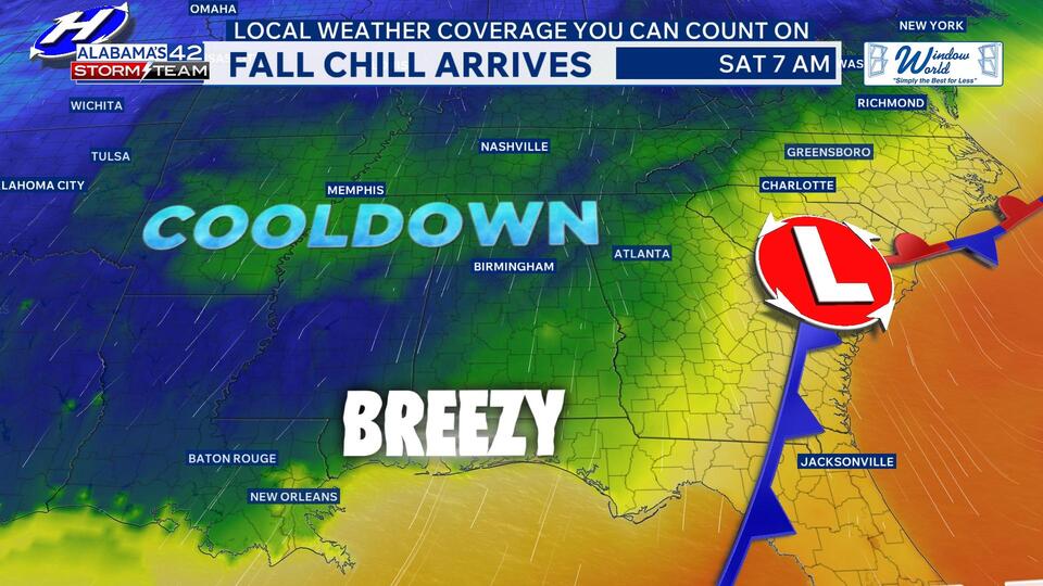 Big Cooldown Arrives This Weekend With Windy Conditions and a Taste of Fall