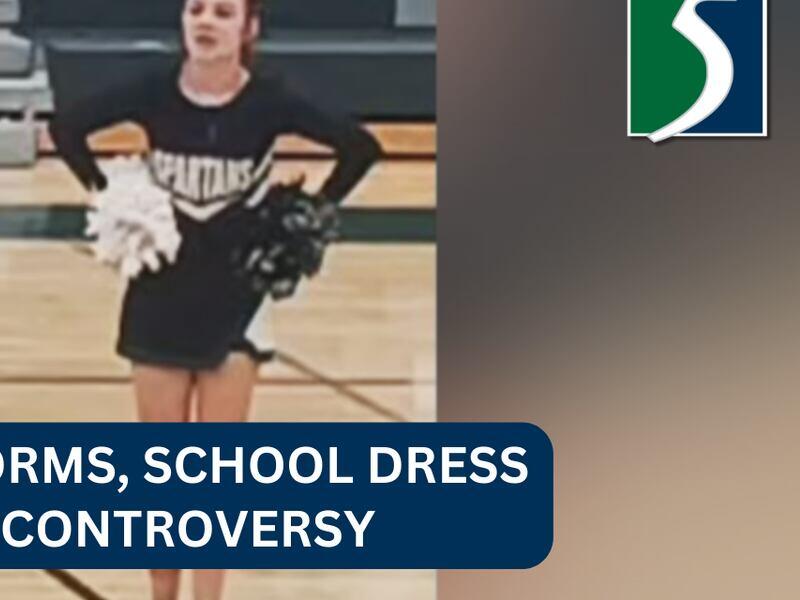 Pinconning cheer uniforms, school dress code cause controversy