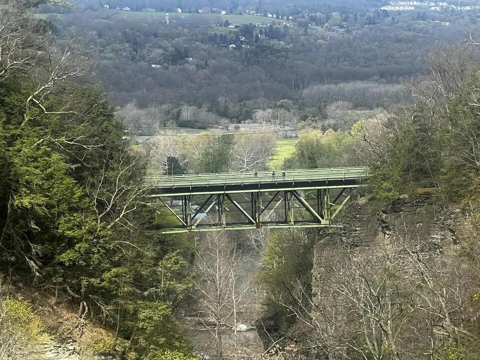 Portion of Fall Creek Gorge Trail closed for Stewart Ave bridge work ...