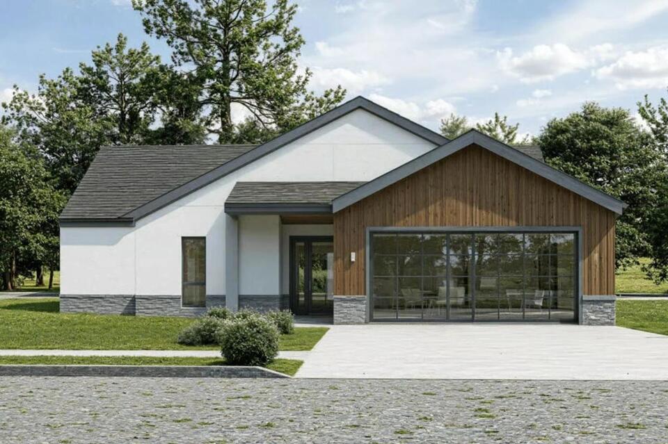 The Solenne 3-Bedroom Contemporary House Plan with Covered Patio (1,783 Sq. Ft. Floor Plan)
