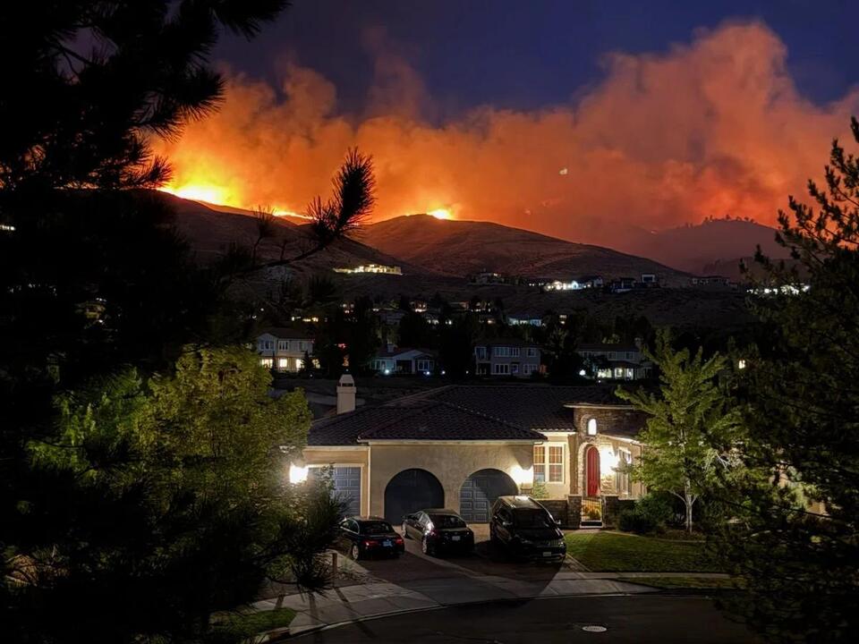 Reno-area wildfire’s advance has stopped, but work remains before ...