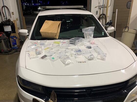 Two arrested for methamphetamine after pursuit